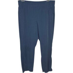 Eddie Bauer Departure Pull-On Ankle Pants - Atlantic (Slate) Blue - XL